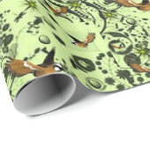 ラッピング紙鳥 ラッピングペーパー (ロールコーナー)