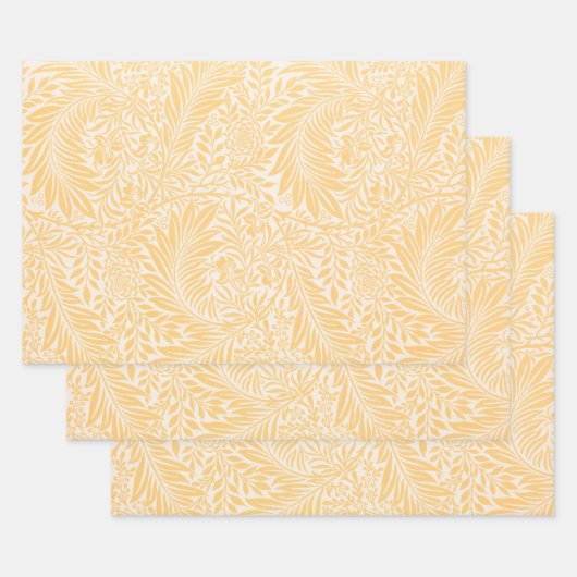 ラッピング紙：ウィリアム・モリス：ラークスパー ラッピングペーパーシート (セット)