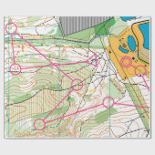 ラッピング紙 – オリエンテーリングマップ ラッピングペーパー (フラット)