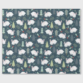 ラッピング紙 – クリスマスバニー ラッピングペーパー (フラット)