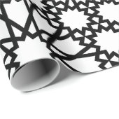 ラッピング紙 – スターパターンB/W ラッピングペーパー (ロールコーナー)