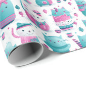 ラッピング紙 – トランスジェンダープライド猫1 ラッピングペーパー (ロールコーナー)