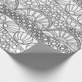 ラッピング紙 – ドリング円B/W ラッピングペーパー