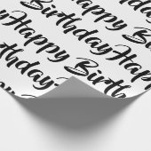 ラッピング紙-ハッピーバースデー ラッピングペーパー (角)