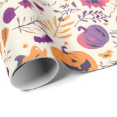 ラッピング紙（ハロウィーン） ラッピングペーパー (ロールコーナー)