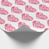 ラッピング紙 – バレンタインデーハート2 ラッピングペーパー (角)
