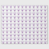 ラッピング紙 – パープルポープリント ラッピングペーパー (フラット)