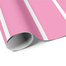 ラッピング紙 – ピンクと白ストライプ色 ラッピングペーパー