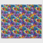 ラッピング紙-プライド子犬1 ラッピングペーパー (フラット)