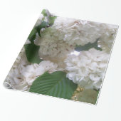 ラッピング紙 – ホワイトアジサイ ラッピングペーパー (アンロールド)