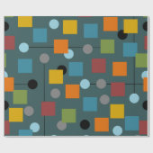 ラッピング紙-モダン 1.3世紀半ばのシームレス ラッピングペーパー (フラット)