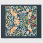 ラッピング紙：モリス：いちご泥棒 ラッピングペーパー (フラット)