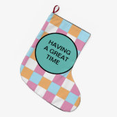 ラッピング紙 ラージクリスマスストッキング (正面 (吊り時))