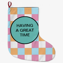 ラッピング紙 ラージクリスマスストッキング