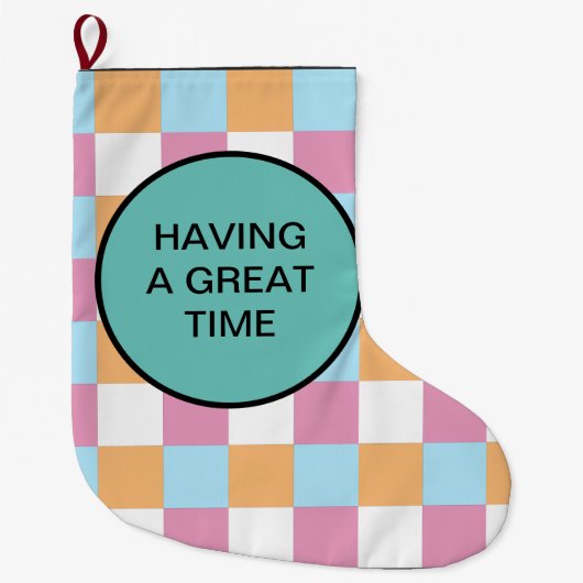 ラッピング紙 ラージクリスマスストッキング (正面)