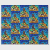 ラッピング紙 – ロックプールの少女 ラッピングペーパー (フラット)