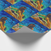 ラッピング紙 – ロックプールの少女 ラッピングペーパー (角)