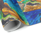 ラッピング紙 – ロックプールの少女 ラッピングペーパー (ロールコーナー)