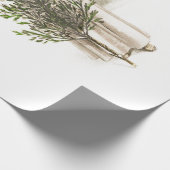 ラッピング紙：ヴィンテージクリスマスエンジェル ラッピングペーパー (角)