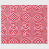 ラッピング紙 – 光イリュージョンハート ラッピングペーパー (フラット)