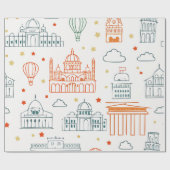 ラッピング紙 子供へ ラッピングペーパー (フラット)