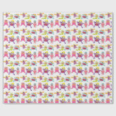 ラッピング紙 – 怖いモンスター ラッピングペーパー (フラット)