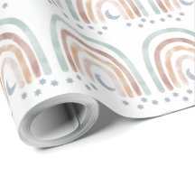 ラッピング紙 – 月と星の虹