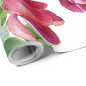 ラッピング紙 – 水彩フローラルパターン ラッピングペーパー (ロールコーナー)