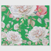 ラッピング紙 – 水彩フローラルパターン ラッピングペーパー (フラット)