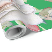 ラッピング紙 – 水彩フローラルパターン ラッピングペーパー (ロールコーナー)