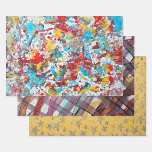 ラッピング紙 – 貼り付け紙デザイン ラッピングペーパーシート (セット)