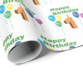 ラッピング紙#1誕生日 ラッピングペーパー (ロールコーナー)