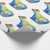 ラッピング紙, 30 in x 6 ft Bear Santa ラッピングペーパー (角)