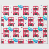ラッピング紙- Big Red Bus ラッピングペーパー (フラット)