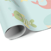 ラッピング紙- Let's Be Mermaid 3 ラッピングペーパー (ロールコーナー)