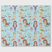 ラッピング紙- Let's Be Mermaids ラッピングペーパー (フラット)