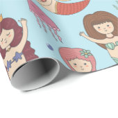 ラッピング紙- Let's Be Mermaids ラッピングペーパー (ロールコーナー)