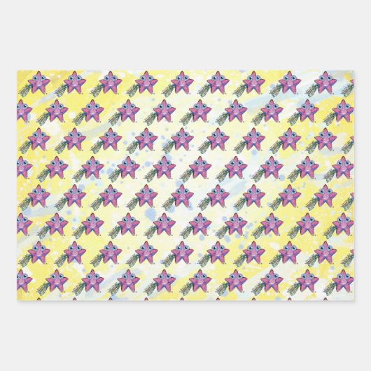 ラッピング紙- Little Shot Kids'誕生日 ラッピングペーパーシート (正面)