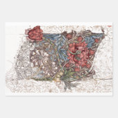 ラッピング紙: WILLIAM MORRIS :ハニーサックル ラッピングペーパーシート (正面)