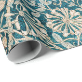 ラッピング紙: WILLIAM MORRIS :ハニーサックル ラッピングペーパー (ロールコーナー)