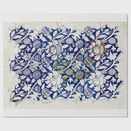 ラッピング紙: WILLIAM MORRIS ：水彩画 ラッピングペーパー (フラット)
