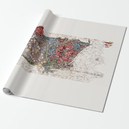 ラッピング紙: WILLIAM MORRISE :ハニーサックル ラッピングペーパー