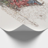 ラッピング紙: WILLIAM MORRISE :ハニーサックル ラッピングペーパー (角)