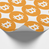 ラッピング紙Bitcoin Crypto Currencyロゴ ラッピングペーパー (角)
