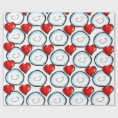 ラッピング紙Snowballハート ラッピングペーパー (フラット)