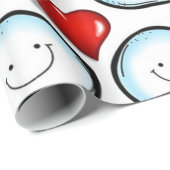 ラッピング紙Snowballハート ラッピングペーパー (ロールコーナー)