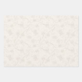 ラッピング（3パターン） -アイボリーパール ラッピングペーパーシート (正面2)