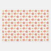 ラッピング（3パターン） -ハワイアン ラッピングペーパーシート (正面3)