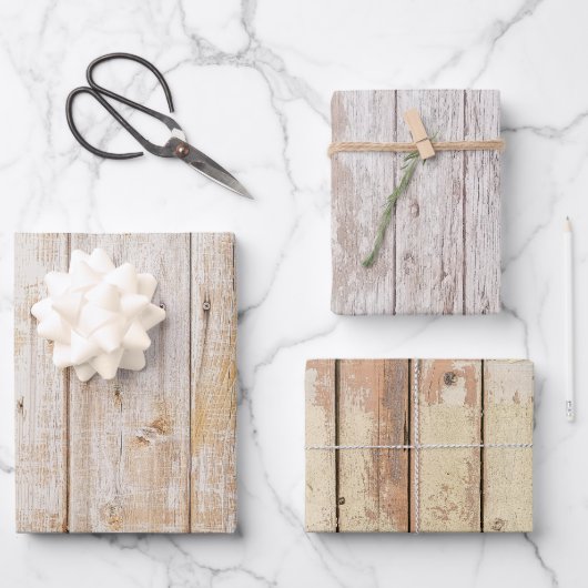 ラッピング（3パターン） - Shiplap2 ラッピングペーパーシート (正面)