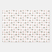 ラッピング（3枚） - Magnoliasラッピング紙 ラッピングペーパーシート (正面)